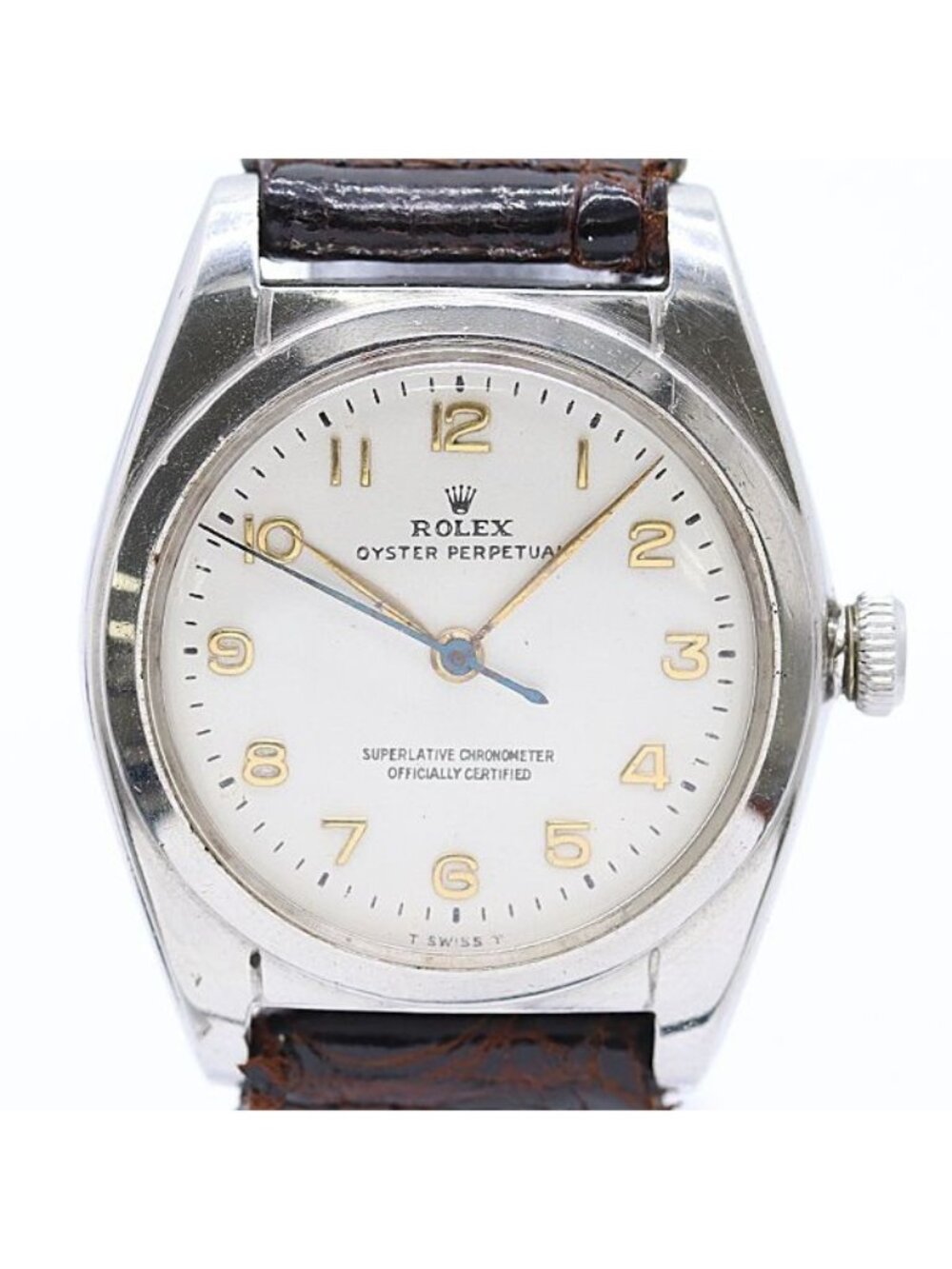Rolex Oyster Perpetual Automatic Winding Silver Dial Watch